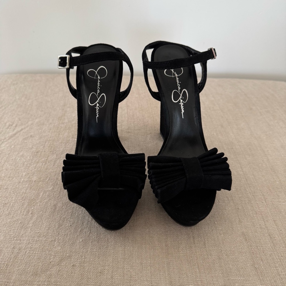 Black Heels with Bow by Jessica Simpson sz 6